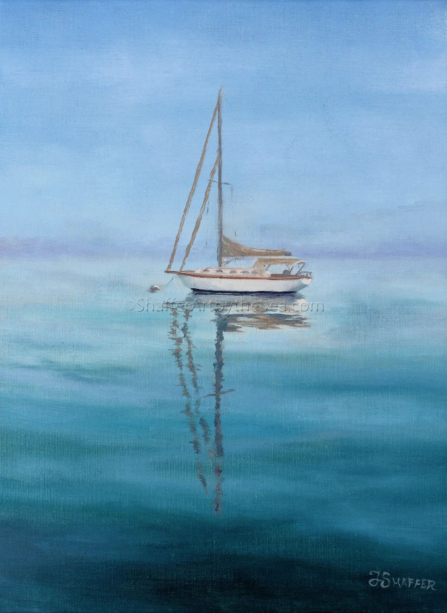 Sailboat painting sales