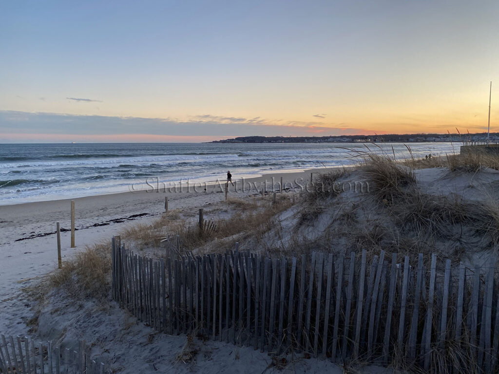 Narragansett Beach sand dunes